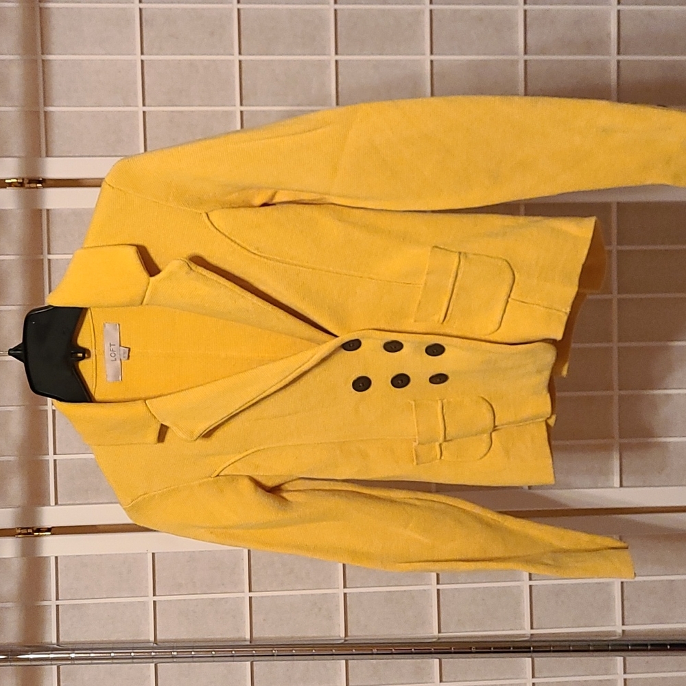 Loft Yellow double breasted jacket